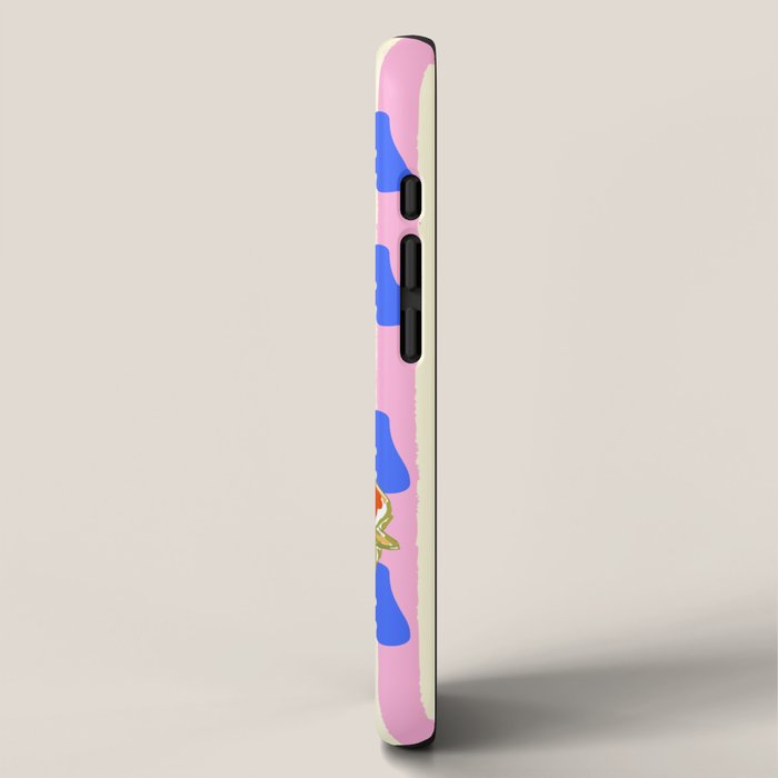 Papaya Stripes Tropical Summer Illustration iPhone Case Gallery Image 2