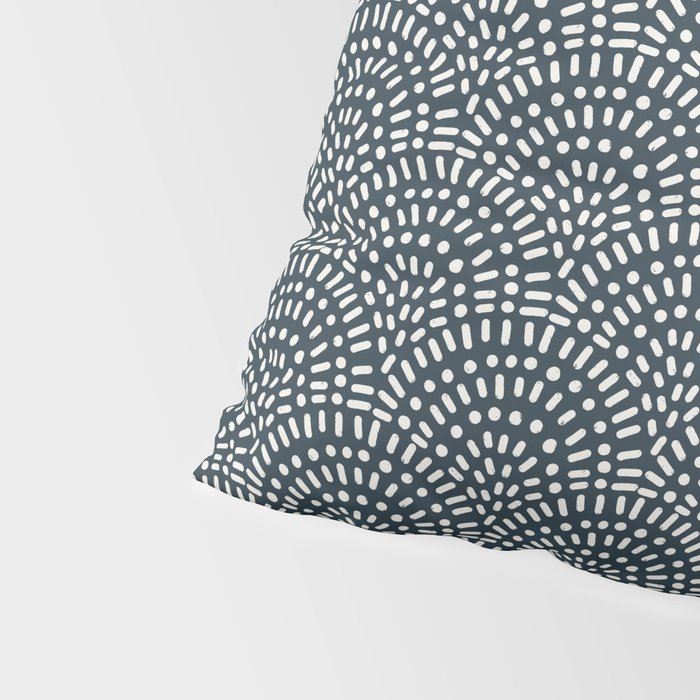 Boho Deco Fan . Navy Pillow Sham Gallery Image 4
