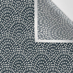 Boho Deco Fan . Navy Wall Tapestry Gallery Image 3