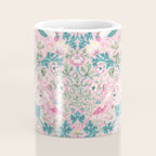 William Morris Strawberry Thief Candy Pink Teal Coffee Mug Gallery Image 4