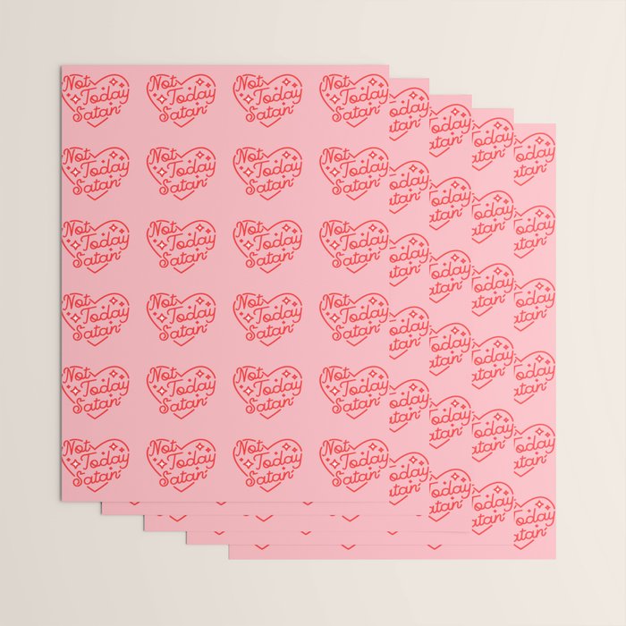not today satan II Wrapping Paper Gallery Image 3