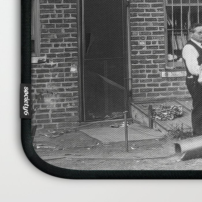 Men Playing Golf, Vintage Black and White Art Laptop Sleeve Gallery Image 3