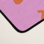 Keep Smiling! - Large Pink and Beige Smiley Face Pattern Desk Mat Gallery Image 4