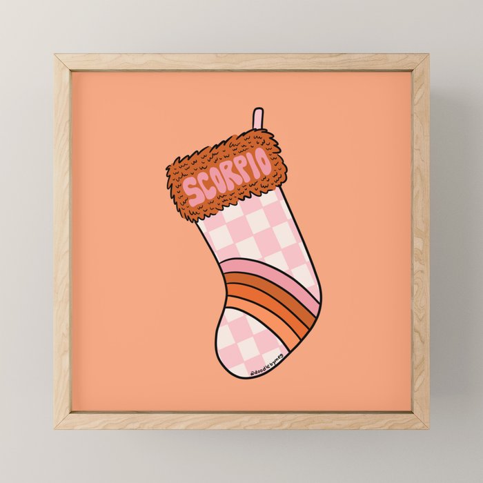 Scorpio Stocking Mini Art Print Gallery Image 1