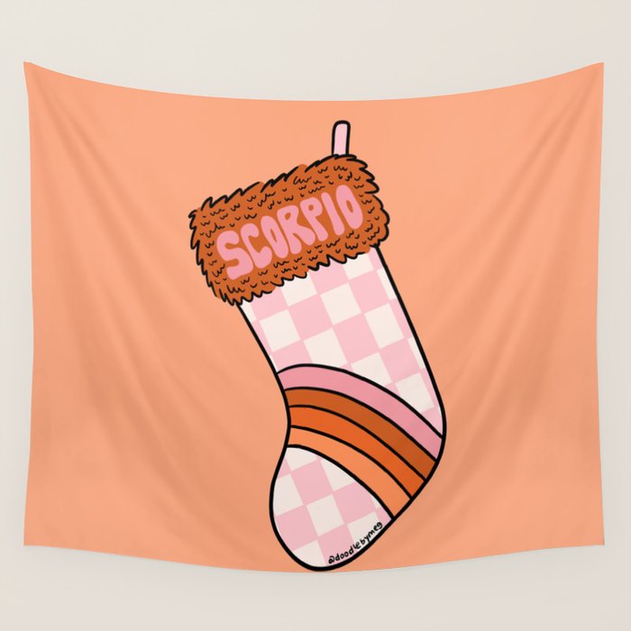 Scorpio Stocking Wall Tapestry Gallery Image 4