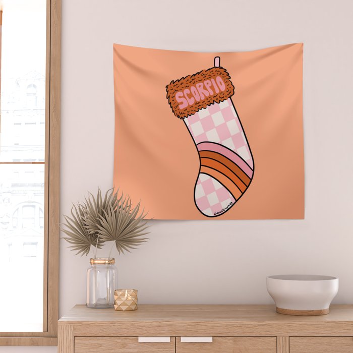 Scorpio Stocking Wall Tapestry Gallery Image 2