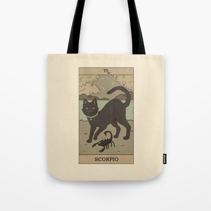 Scorpio Cat Tote Bag Gallery Image 1