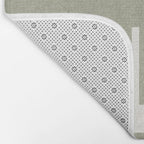 Neutral Olive Green Abstract Artwork  Bath Mat Gallery Image 2