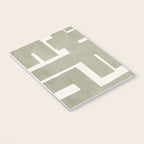 Neutral Olive Green Abstract Artwork  Notebook Gallery Image 3
