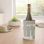 Neutral Olive Green Abstract Artwork  Wine Chiller Gallery Image 4