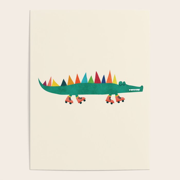 Crocodile on Roller Skates Poster Gallery Image 4