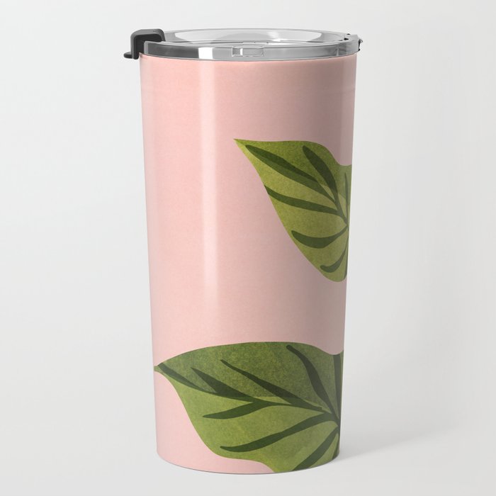 Upstart Pink and Green Houseplant Travel Mug Gallery Image 3