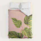 Upstart Pink and Green Houseplant Comforter Gallery Image 6