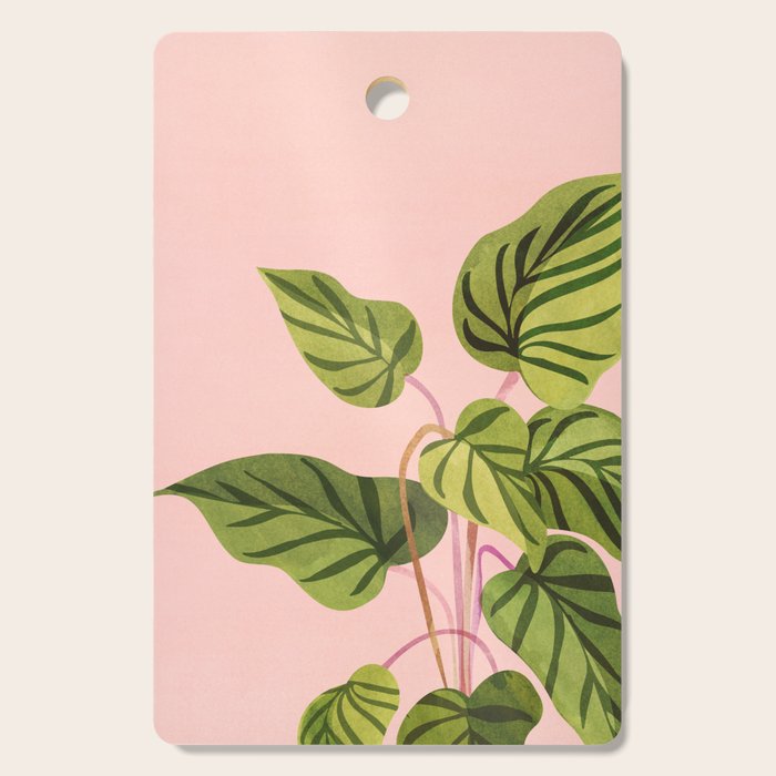 Upstart Pink and Green Houseplant Cutting Board Gallery Image 1