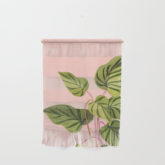 Upstart Pink and Green Houseplant Wall Hanging Gallery Image 1