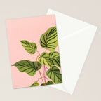 Upstart Pink and Green Houseplant Stationery Card Gallery Image 2