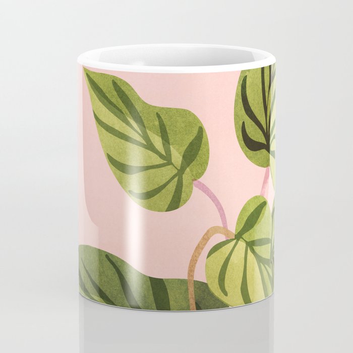 Upstart Pink and Green Houseplant Coffee Mug Gallery Image 4
