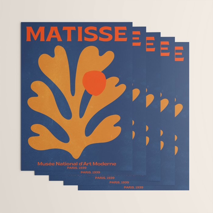 Indigo Sun: Paper Cutouts Matisse Edition Wrapping Paper Gallery Image 3