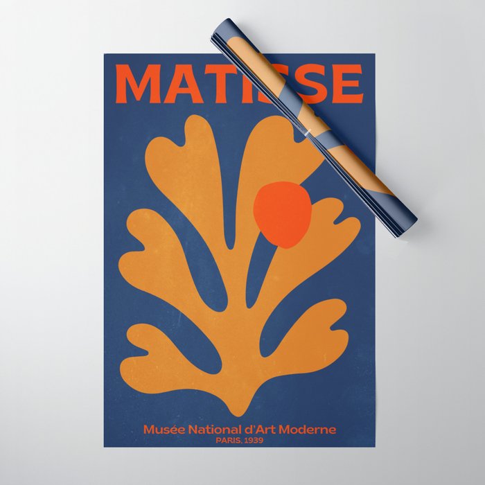 Indigo Sun: Paper Cutouts Matisse Edition Wrapping Paper Gallery Image 1