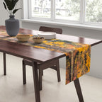 Autumn Reflections, Woodland Lake in Fall Forest Table Runner Gallery Image 2