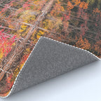 Autumn Reflections, Woodland Lake in Fall Forest Rug Gallery Image 4