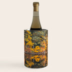 Autumn Reflections, Woodland Lake in Fall Forest Wine Chiller Gallery Image 3