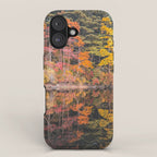 Autumn Reflections, Woodland Lake in Fall Forest iPhone Case Gallery Image 1