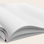 Blush pink black watercolor modern stripes polka dots Notebook Gallery Image 2