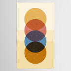Abstraction_SUNRISE_SUNSET_CIRCLE_RISING_COLORFUL_POP_ART_0425A Tablecloth Gallery Image 2
