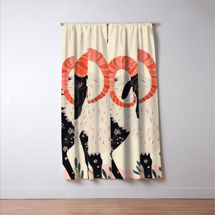 Majestic Ram Window Curtain Gallery Image 3