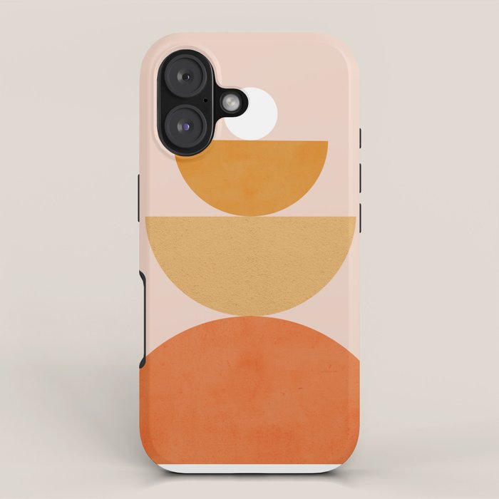 Abstraction Circles Balance Modern Minimalism 007 iPhone Case Gallery Image 1