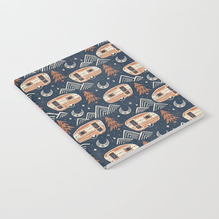 Little Camper - midnight and copper  Notebook Gallery Image 2