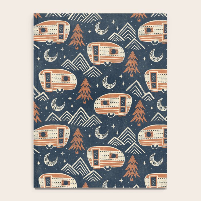 Little Camper - midnight and copper  Notebook Gallery Image 4
