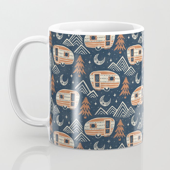 Little Camper - midnight and copper  Coffee Mug Gallery Image 3