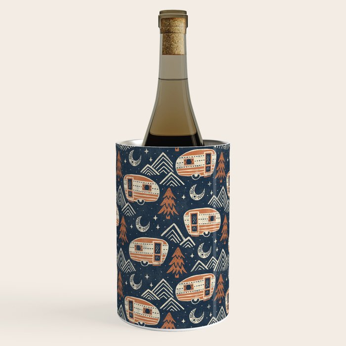 Little Camper - midnight and copper  Wine Chiller Gallery Image 1