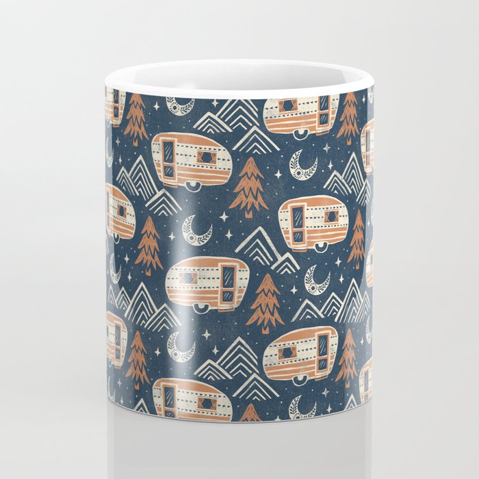 Little Camper - midnight and copper  Coffee Mug Gallery Image 4