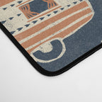 Little Camper - midnight and copper  Desk Mat Gallery Image 4