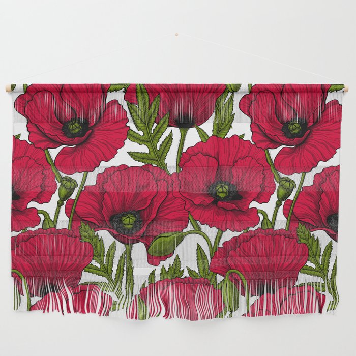 Red Poppy garden 2 Wall Hanging Gallery Image 1