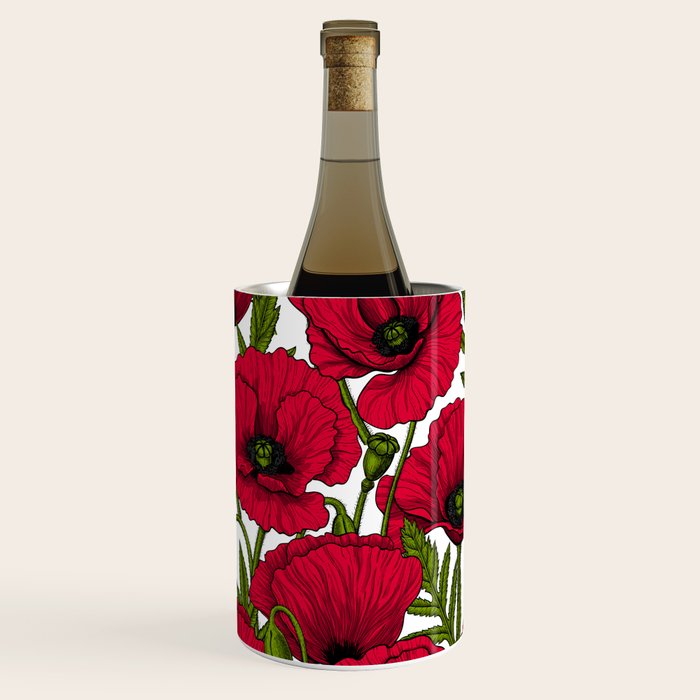 Red Poppy garden 2 Wine Chiller Gallery Image 3