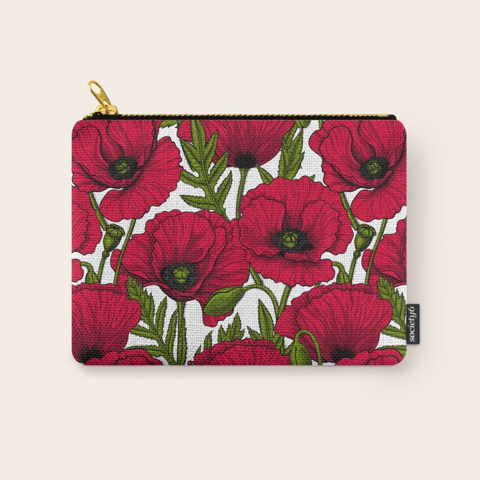 Red Poppy garden 2 Carry All Pouch Gallery Image 1
