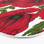 Red Poppy garden 2 Bath Mat Gallery Image 3