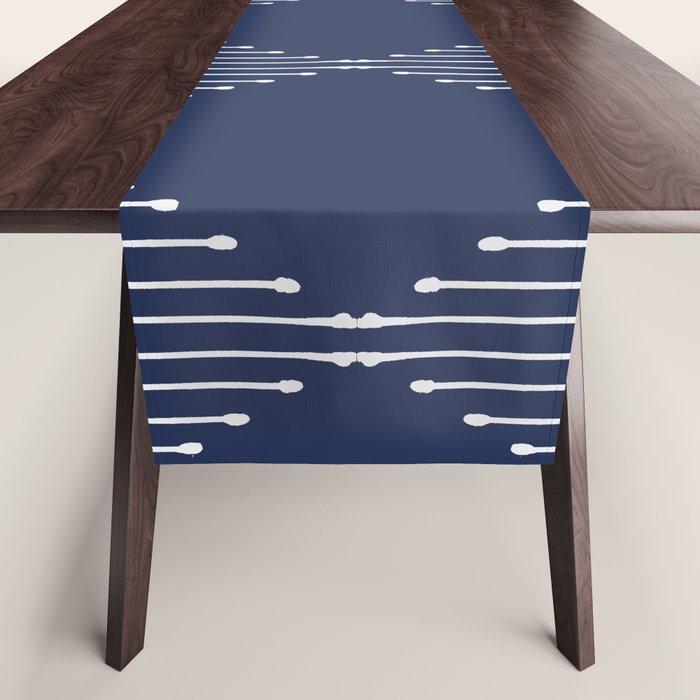 Geo (Navy) Table Runner Gallery Image 1