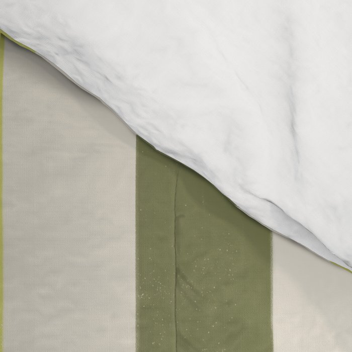 Textured Striped Pattern in Olive and Yellow Comforter Gallery Image 4
