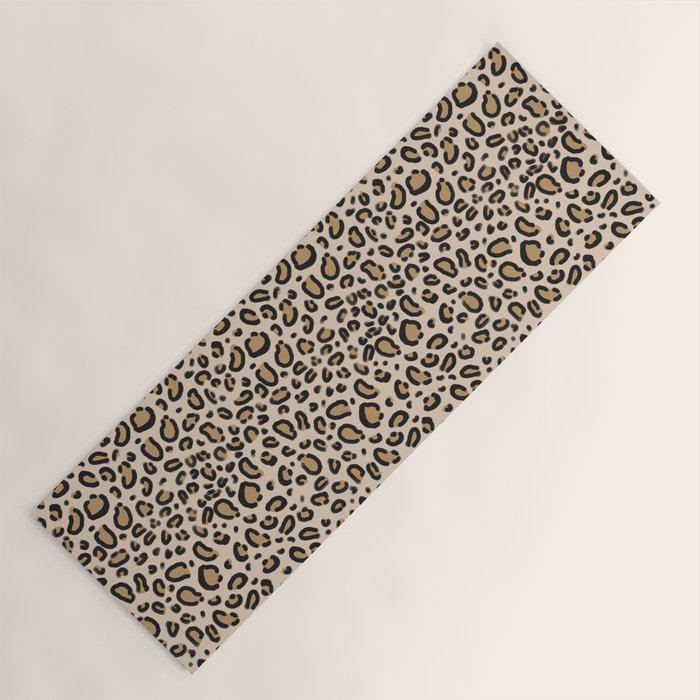 Leopard print - classic cheetah print, animal print Yoga Mat Gallery Image 1