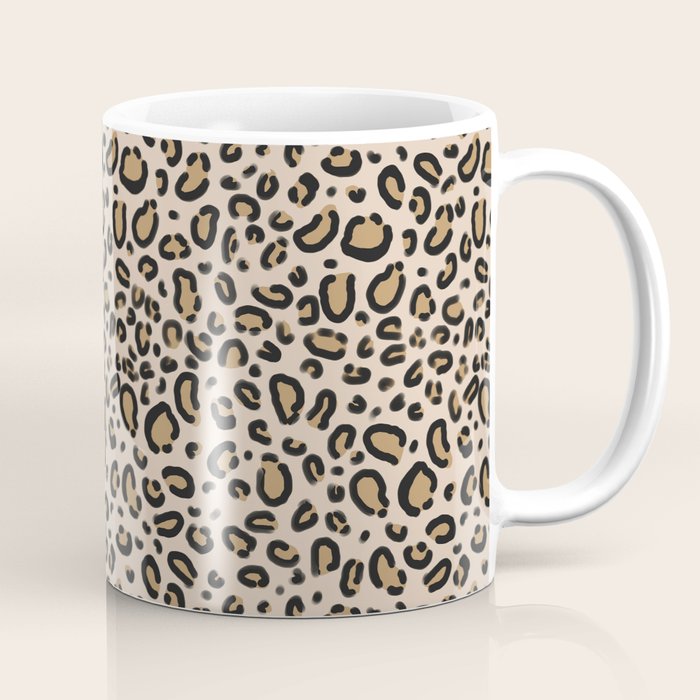Leopard print - classic cheetah print, animal print Coffee Mug Gallery Image 1