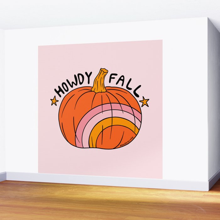 Howdy Fall Wall Mural Gallery Image 2