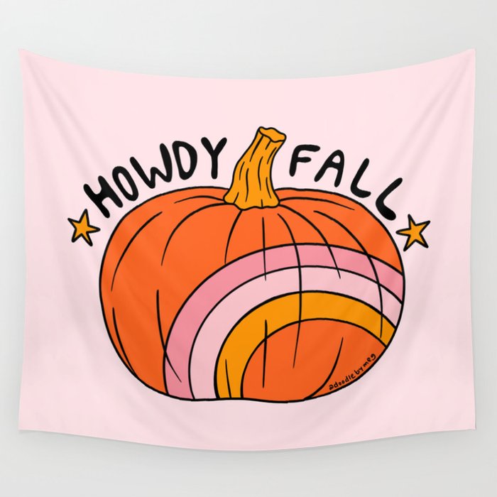 Howdy Fall Wall Tapestry Gallery Image 4