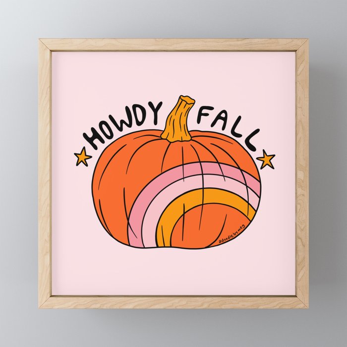 Howdy Fall Mini Art Print Gallery Image 1