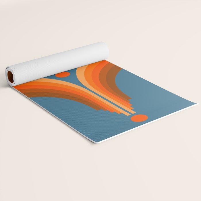 Abstraction_SUN_RISING_RETRO_SPACE_POP_ART_0906S Yoga Mat Gallery Image 2
