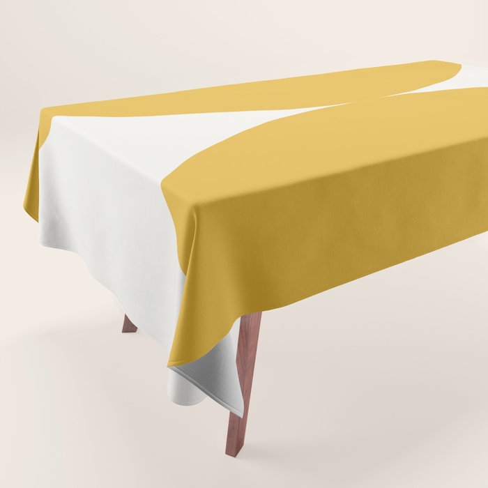 Bold Geometric Shapes Maximalism XII Golden Yellow Tablecloth Gallery Image 1